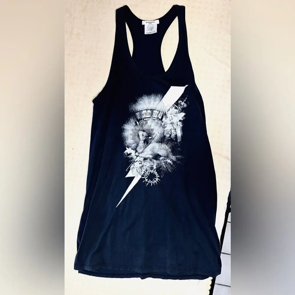 Givenchy Lamb Black Tank Top Mini Dress Large - Picture 5 of 9